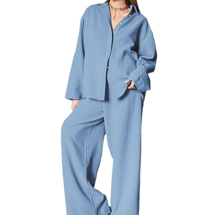 Damen Relaxed Fit Strukturierter Koordinierter Satz Drune