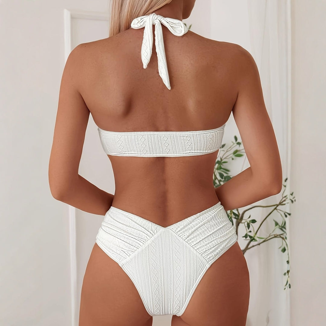 Damen Bandeau-Bikini mit innovativem Wickel-Design und figurschmeichelndem Schnitt Drune