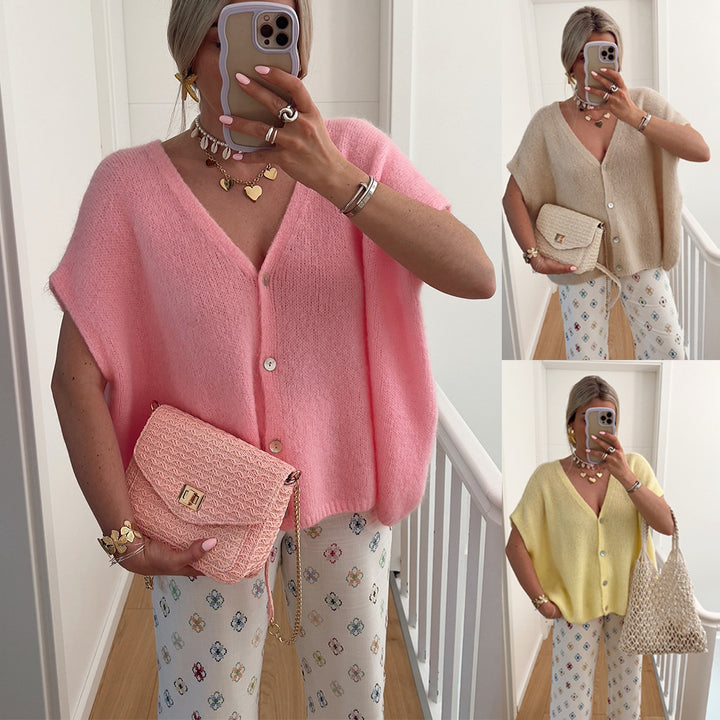 Damen lässige Oversized Strickjacke Drune