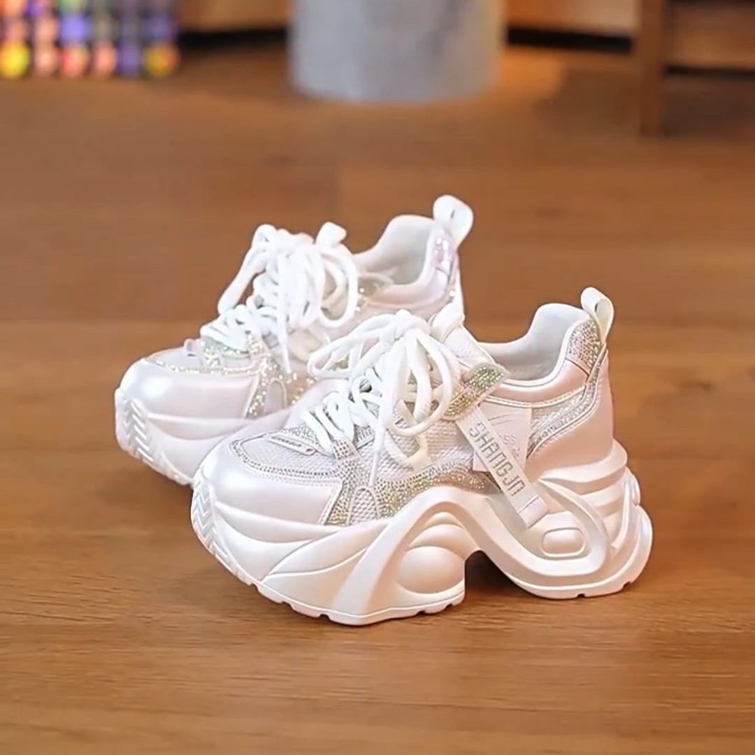 Damen Chunky Sneakers mit reflektierenden Elementen und innovativer Dämpfung Drune