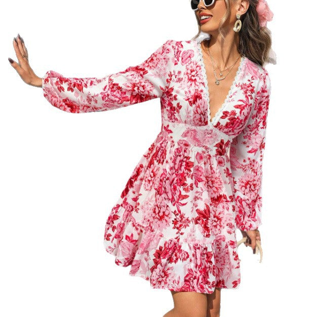 Damen Sommerkleid mit Volants Drune