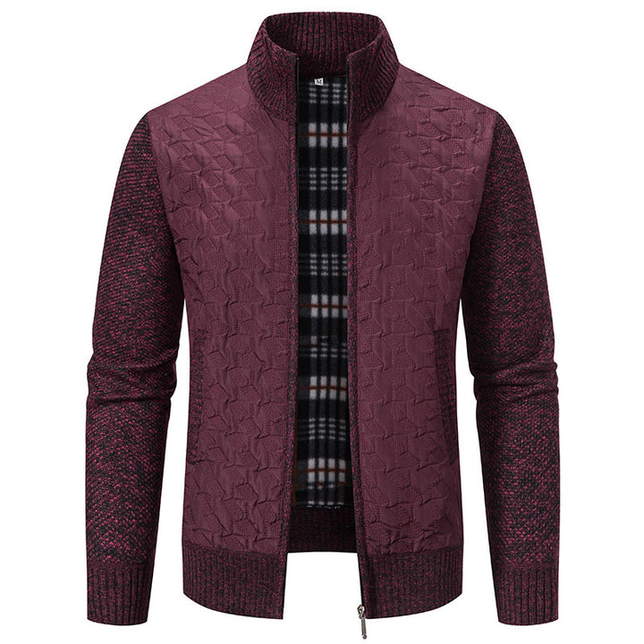 Herren Übergangsjacke mit hohen Kragen und gesteppter Innenseite Drune