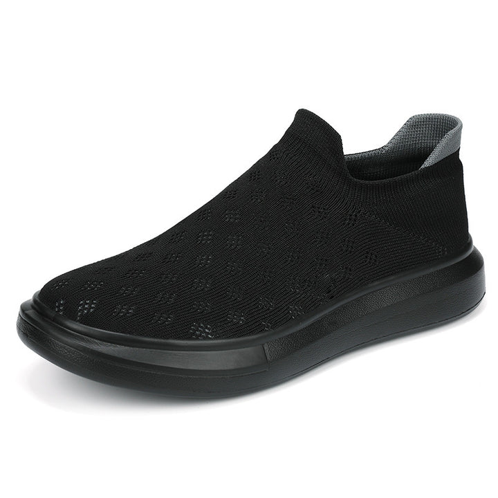 Unisex nan leichter Strick-Slipper mit perforierter Atmungsstruktur und dämpfender Leichtsohle Drune