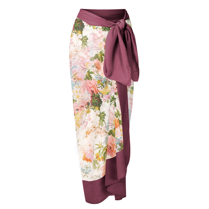 Damen Badeanzug mit floralem Design und schicker Wickelhose Drune