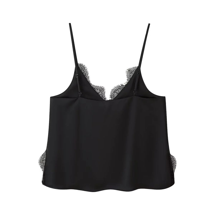 Damen Eleganter Midirock mit zartem Spitzenbesatz Drune
