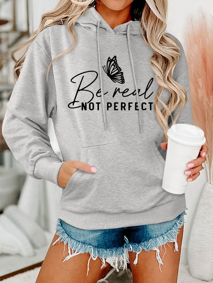 Damen Kapuzenpullover mit kreativem Motiv und bequemer Schnittführung Drune
