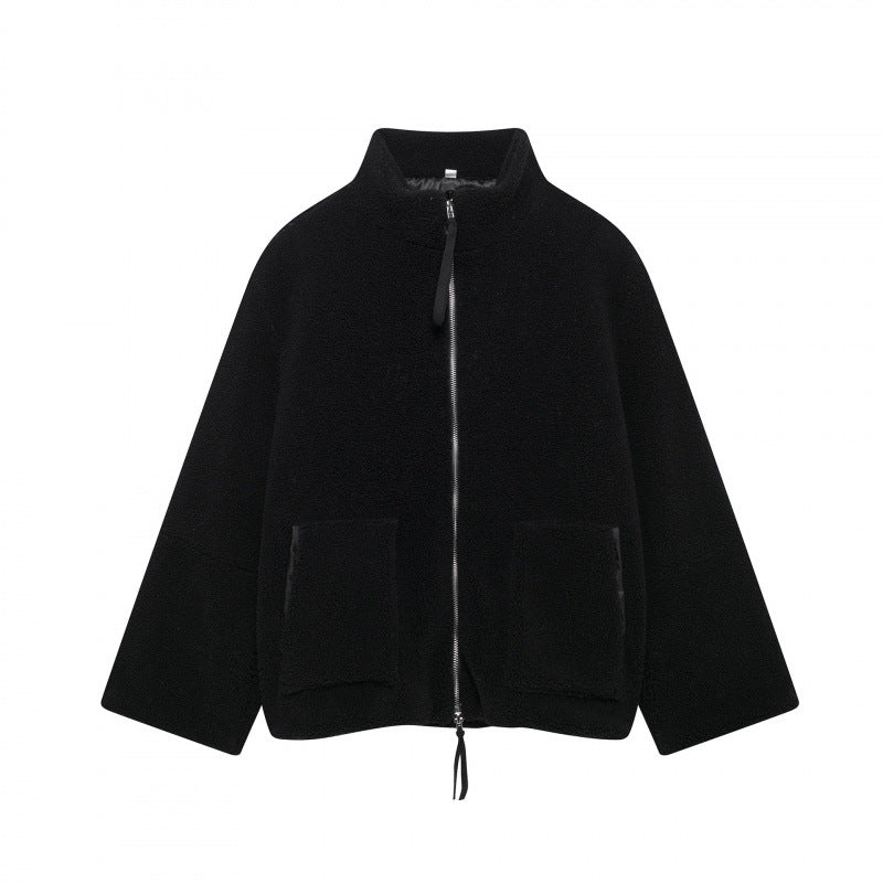 Damen kuschelige Fleecejacke Drune