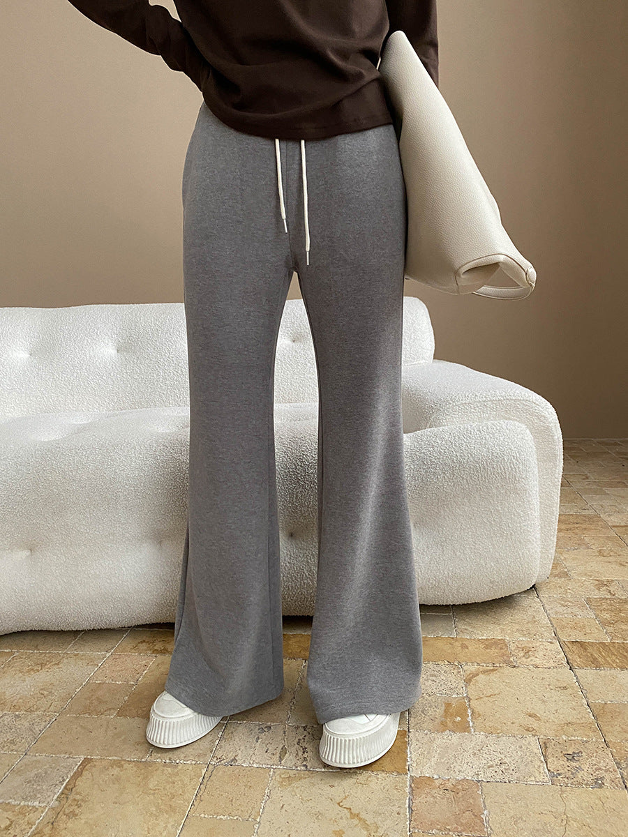 Damen lässige Palazzohose aus komfortablem Baumwollmix Drune