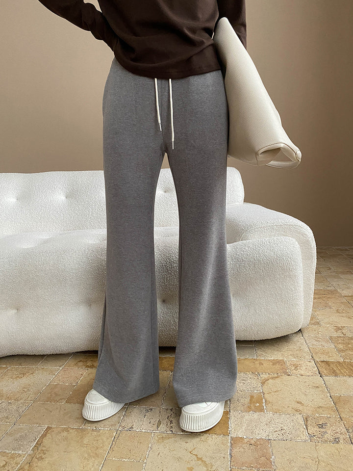Damen lässige Palazzohose aus komfortablem Baumwollmix Drune