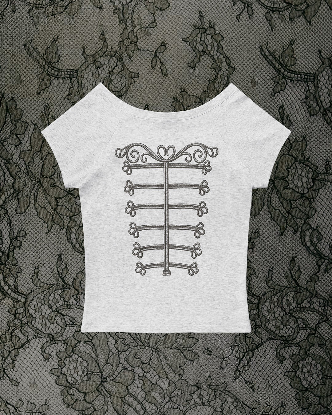 Damen Elegantes T-Shirt mit skulpturalem Design Drune