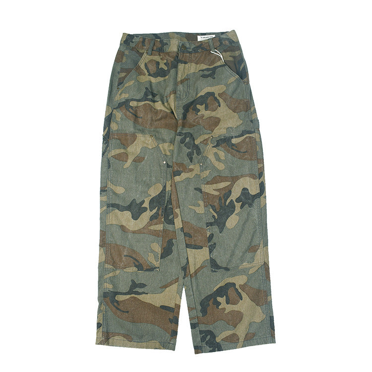 Damen Cargohose mit multifunktionalen Taschen und modernem Camouflage-Design Drune