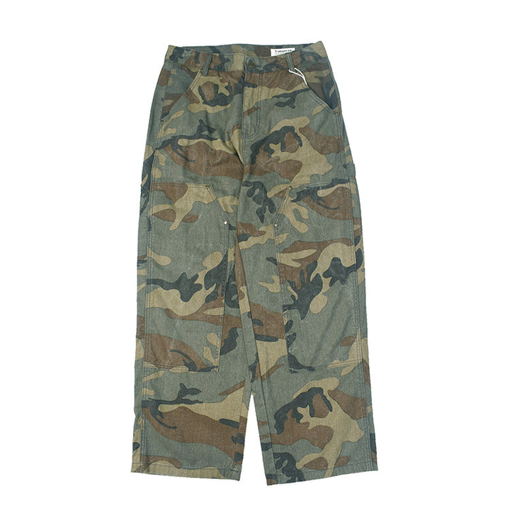 Damen Cargohose mit multifunktionalen Taschen und modernem Camouflage-Design Drune