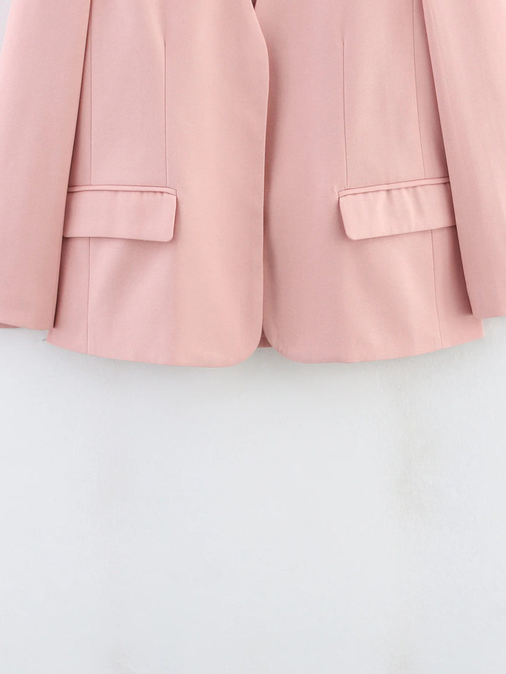 Damen modischer Blazer ohne Verschluss mit eleganter Silhouette Drune
