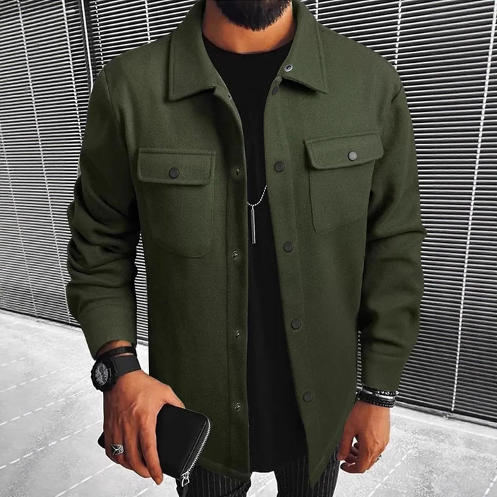 Herren Hemdjacke aus hochwertigem Wollmix Drune