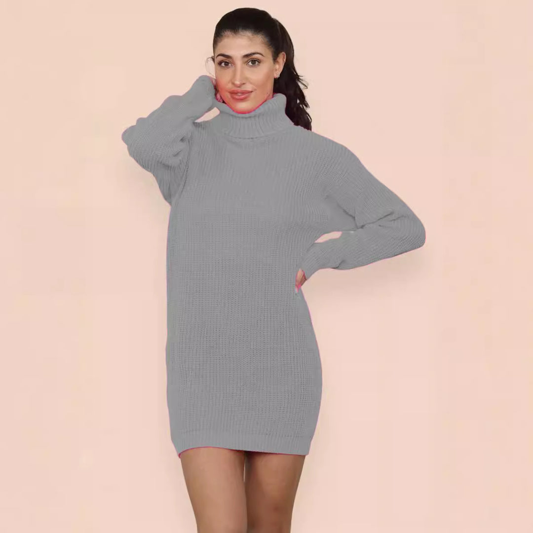 Damen Strickkleid mit kuscheligem Rollkragen und lässigem Schnitt Drune