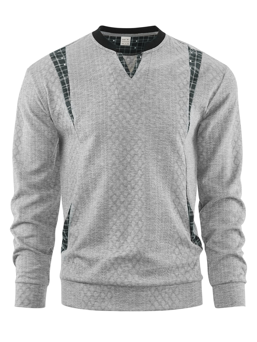 Herren Strickpullover mit modischen Karoelementen Drune