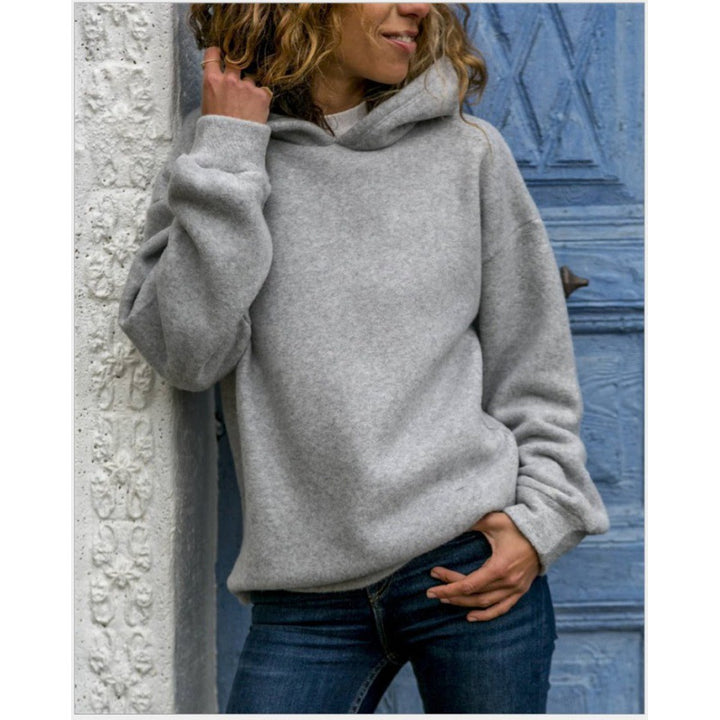 Damen Oversized Kapuzenpullover aus weichem Fleece Drune