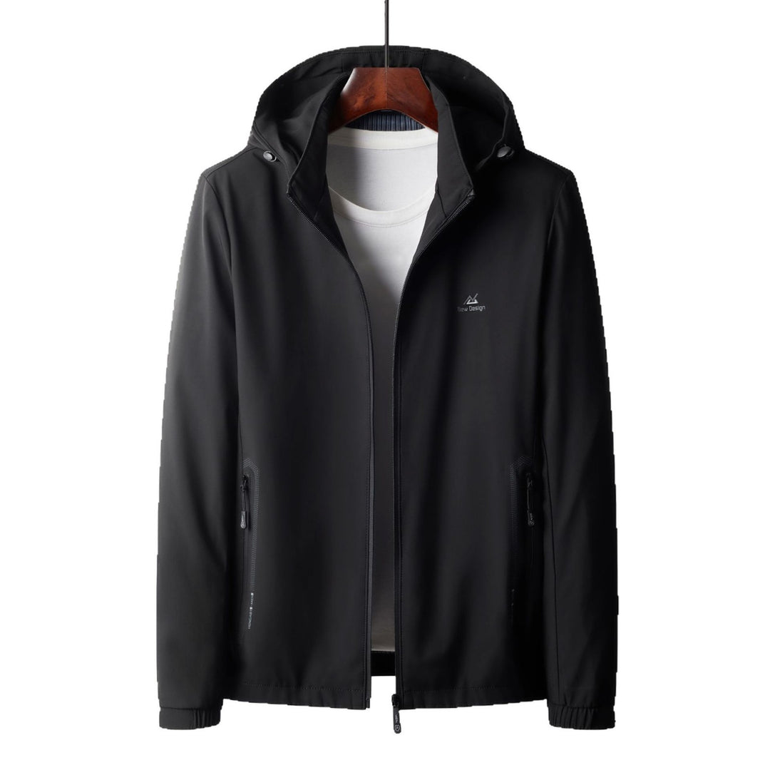 Herren Übergangsjacke mit funktionalem Kapuzendesign und elastischen Bündchen Drune