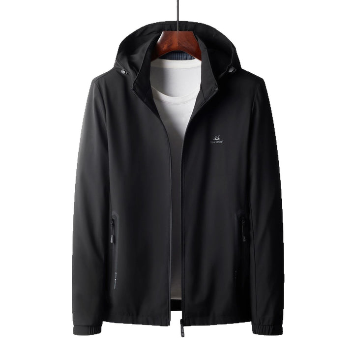 Herren Übergangsjacke mit funktionalem Kapuzendesign und elastischen Bündchen Drune