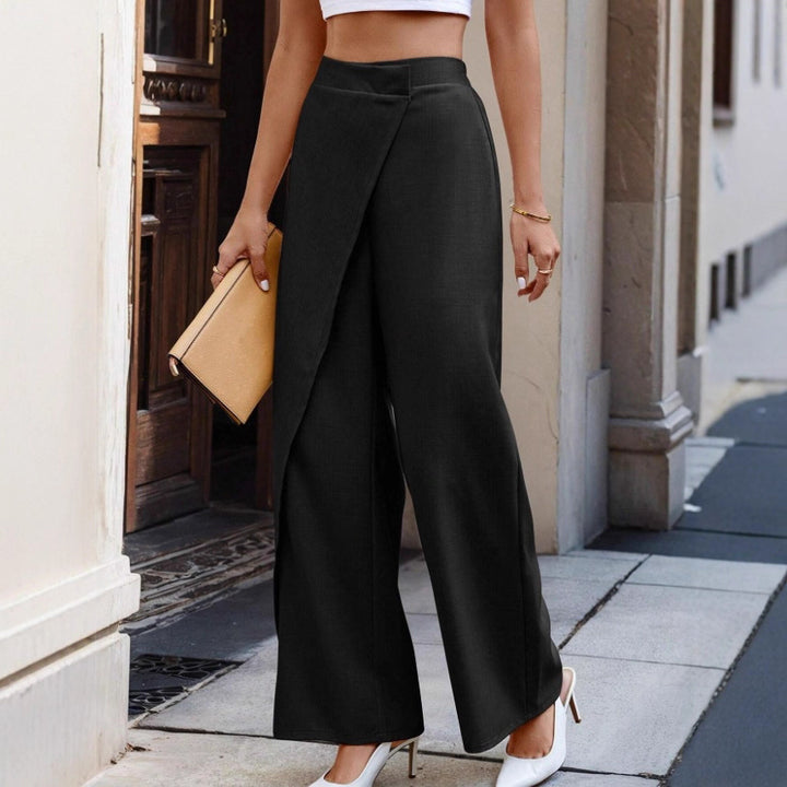 Damen elegante Wickelhosen Drune