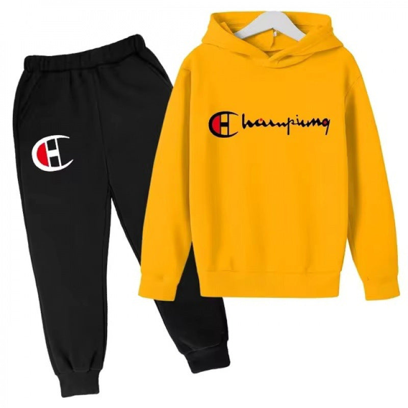 Unisex nan Kapuzenpullover mit Jogginghose Freizeitset Drune