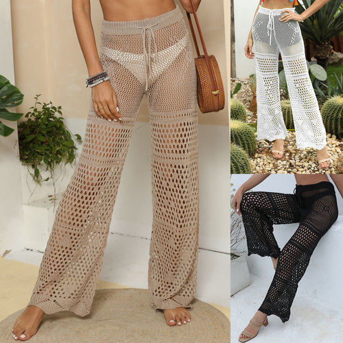 Femme Häkelstrick Strandhose Drune