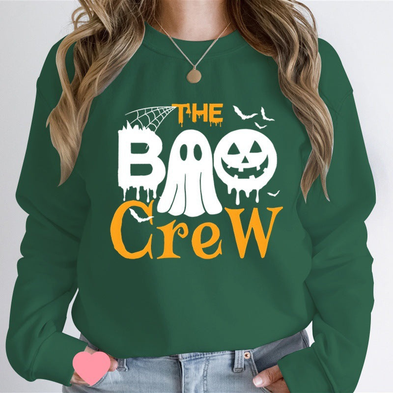 Damen Sweatshirt mit Halloween-Thema und kreativem Grafikdruck Drune
