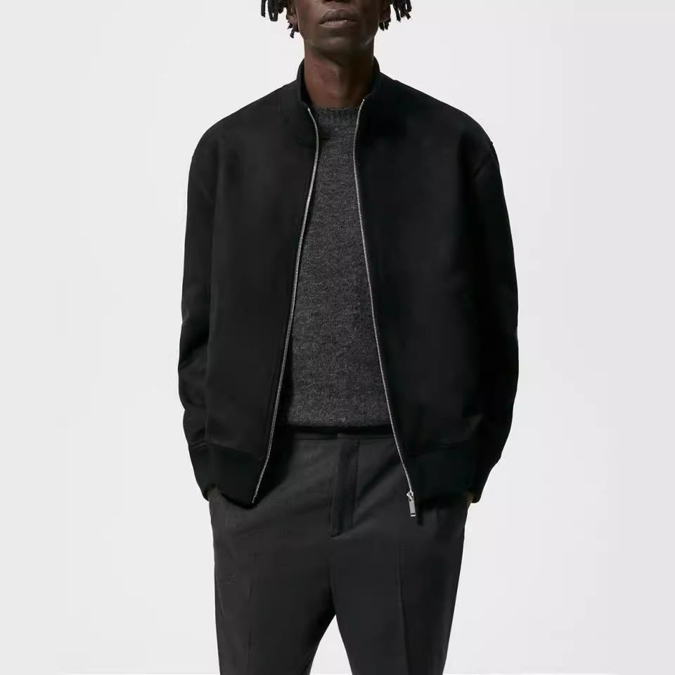 Herren elegante und kuschelige Bomberjacke Drune