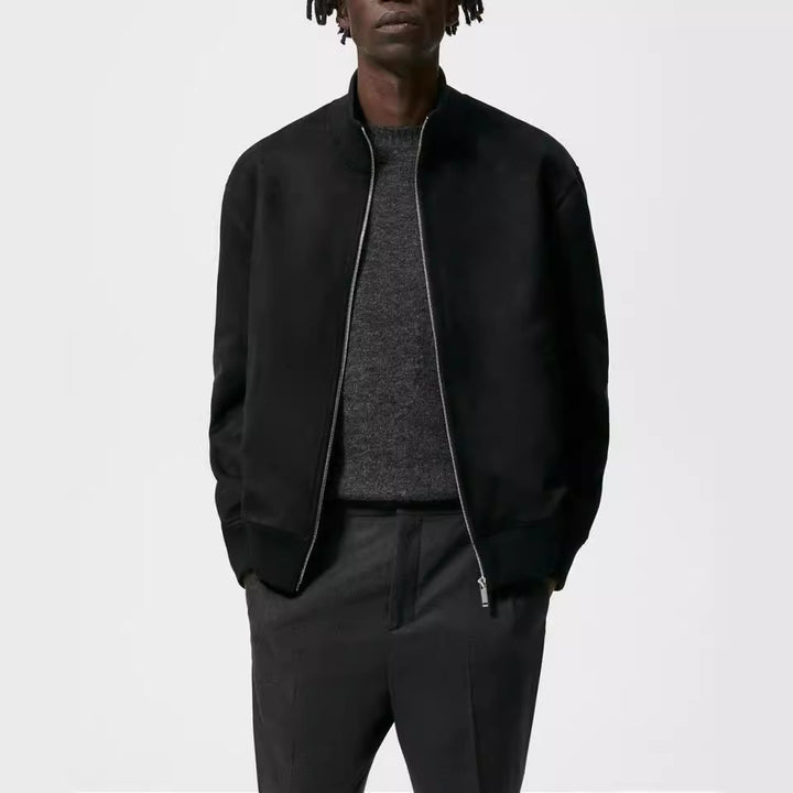 Herren elegante und kuschelige Bomberjacke Drune
