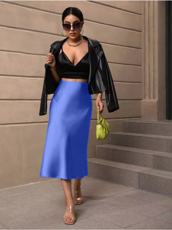 Damen Midi-Rock mit fließender Silhouette Drune