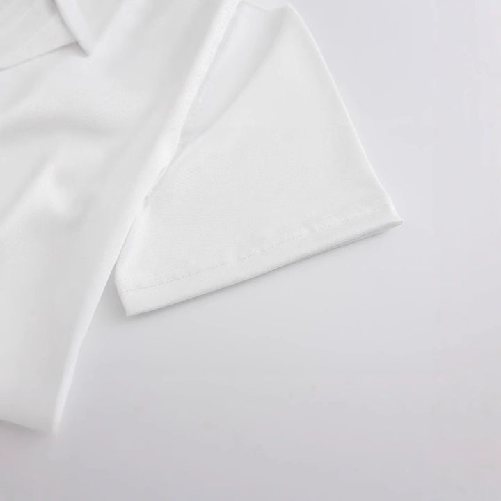 Damen Crop-Top mit kreativem Finanzmotiv und figurbetontem Schnitt Drune
