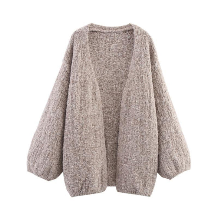 Damen Strickjacke mit weitem Schnitt und modernen Raglanärmeln Drune