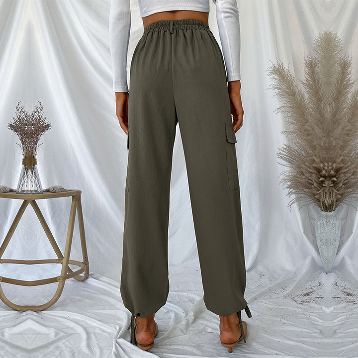 Damen Cargo-Hose mit elastischem Bund und seitlichen Taschen Drune