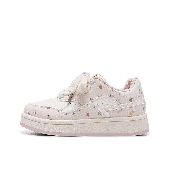 Damen Bequeme Freizeitsneaker mit floralem Design Drune