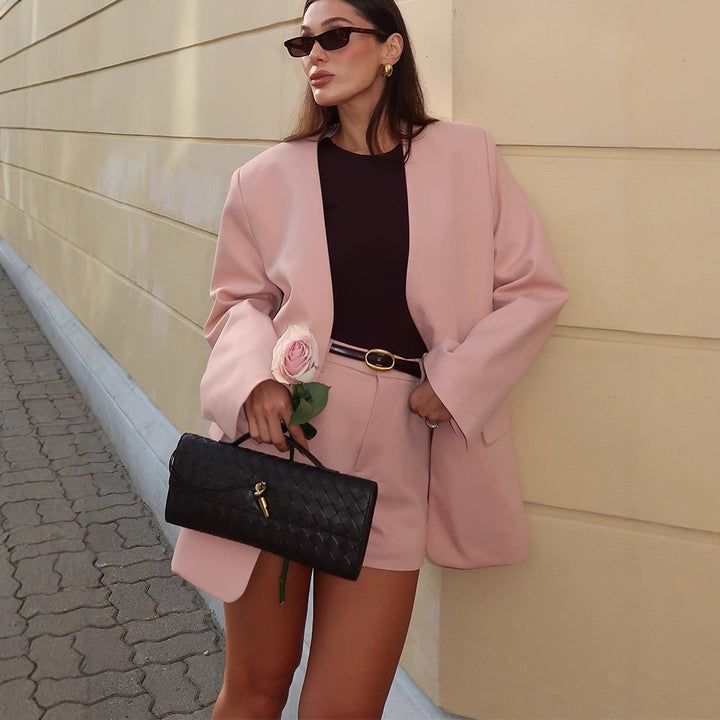 Damen oversized Blazerjacke im minimalistischen Design Drune