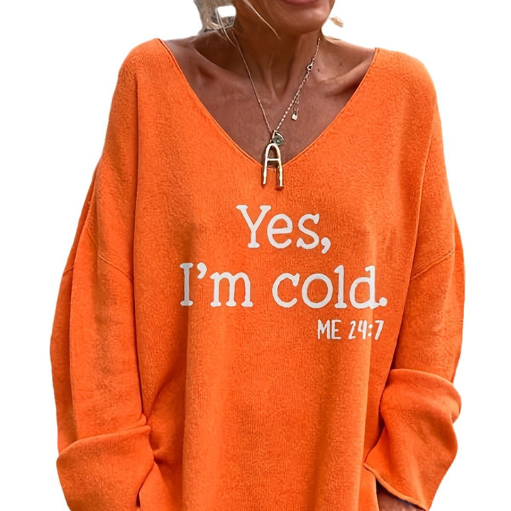 Damen Gemütlicher Oversized Pullover Drune