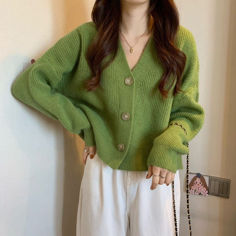 Damen Komfortabler Strickcardigan mit Knopfdetails und feiner Struktur Drune
