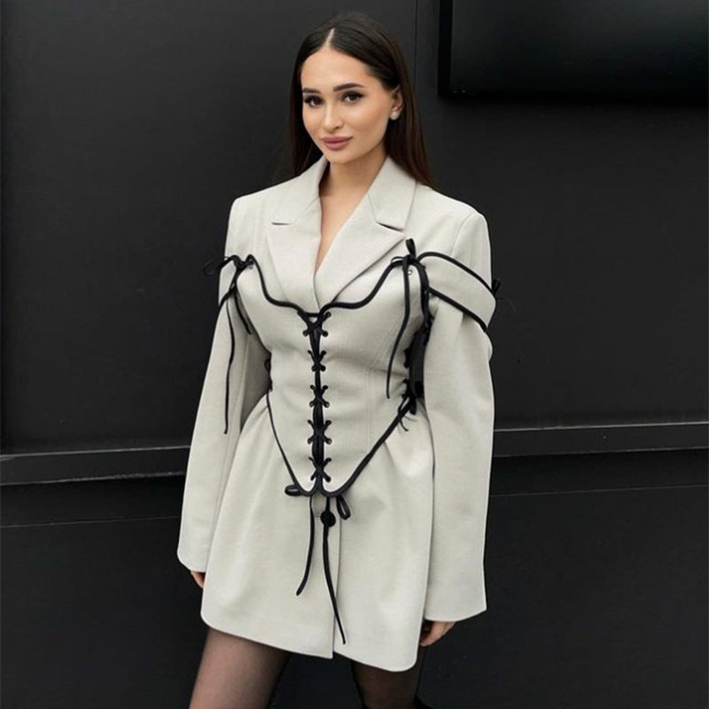 Damen Modischer Couture-Blazer Drune