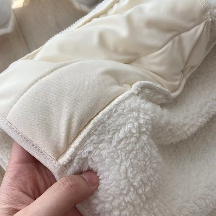 Damen Kuschelige Fleecejacke mit hohem Kragen und seitlichem Reißverschluss Drune