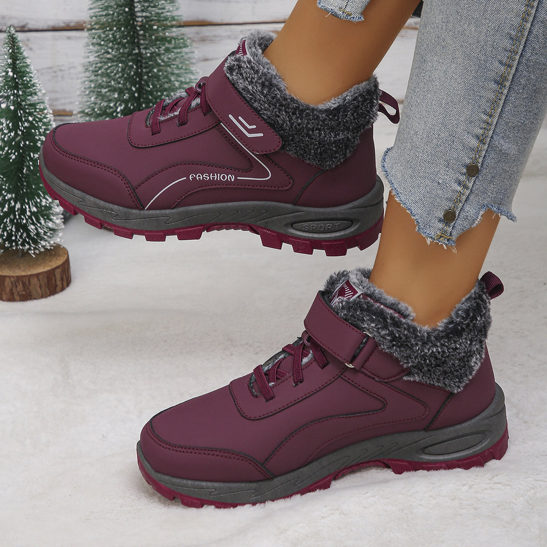Damen Winterstiefel mit Warmfutter und rutschfester Sohle Drune