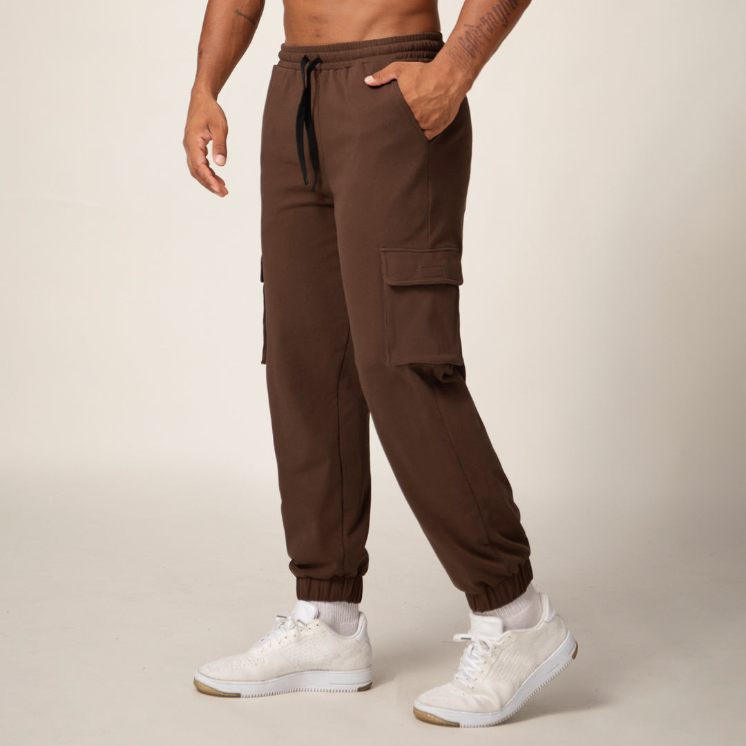 Herren Cargo-Jogginghose mit elastischem Bund und praktischen Seitentaschen Drune