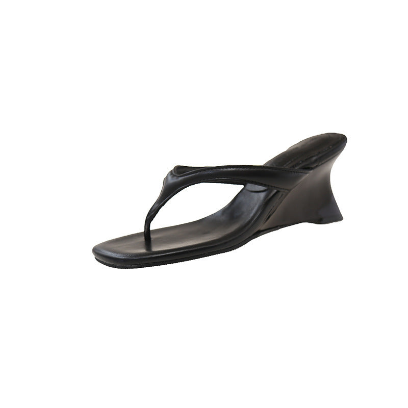 Damen Wedge Flip-Flops mit Komfort-Fit-Riemen Drune