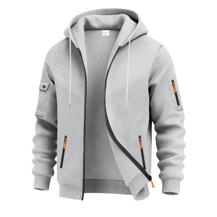Herren funktionale Kapuzenjacke mit technischen Taschen Drune