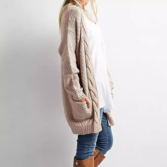 Damen Strickjacke mit strukturiertem Muster und praktischen Taschen Drune