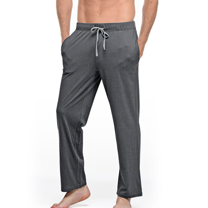 Herren nan Lounge- und Schlafhose aus weichem Jersey mit elastischem Bund und Seitentaschen Drune