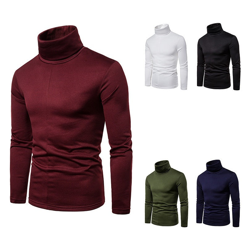 Herren Rollkragenpullover aus weichem Strickmaterial Drune