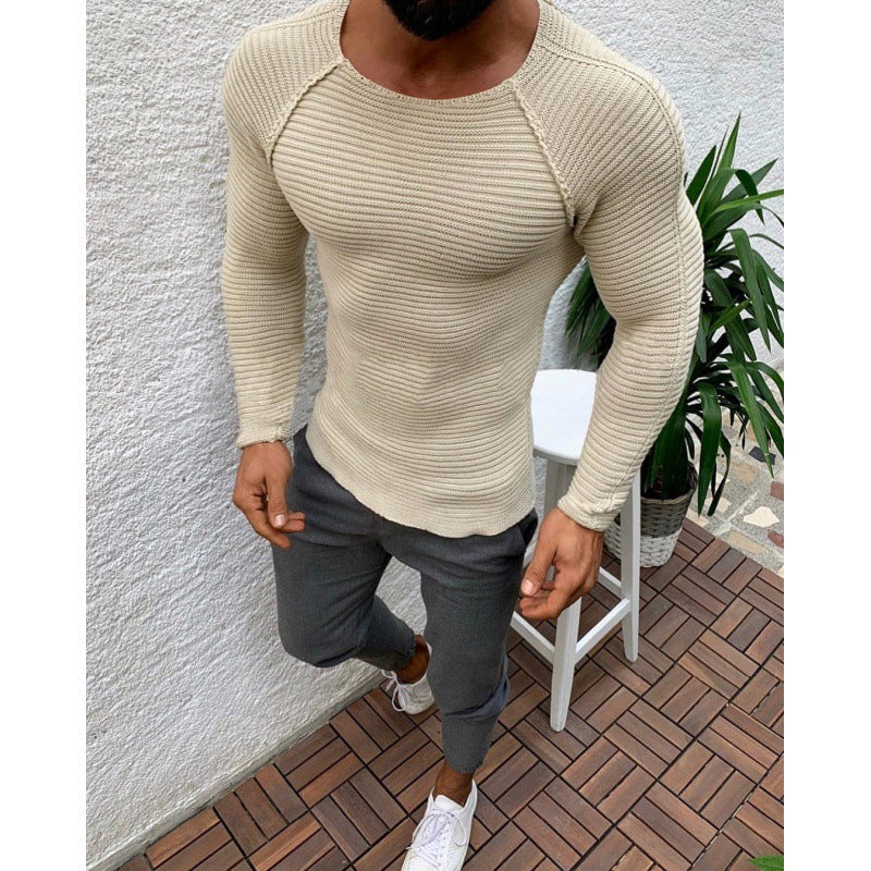 Herren Langarm Shirt mit strukturiertem Design Drune