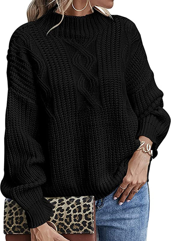 Damen Strickpullover mit elegantem Zopfdesign und modernem Schnitt Drune