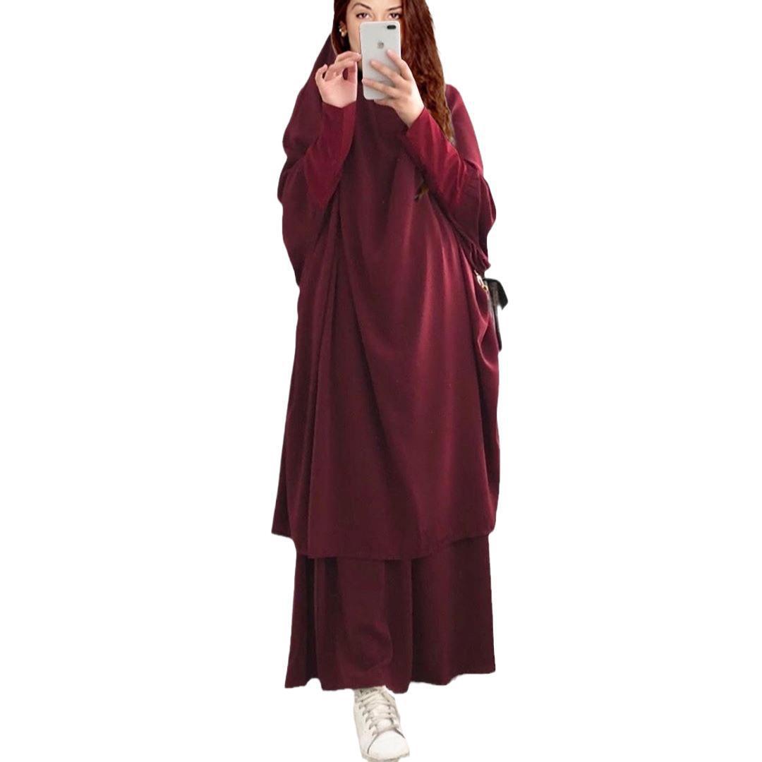 Damen Langarm Kaftan mit elegantem Schnitt und Weitem Design Drune