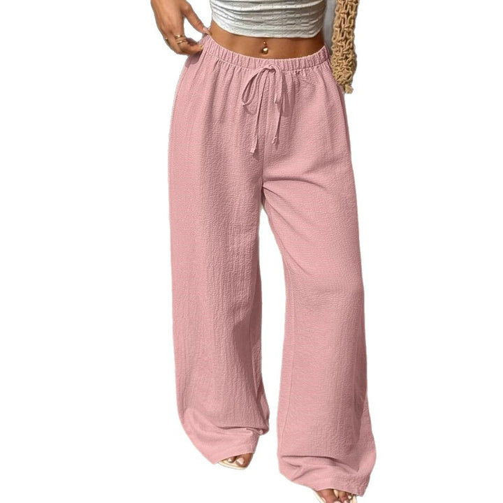 Damen Leichte Palazzohose mit elastischem Bund Drune